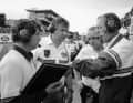 Singer (2. v. l.) 1986 in Le Mans: Damals war er auch in Strategie und Co. involviert