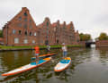 The old warehouses still bear witness to the importance of the former trading metropolis of Lübeck.