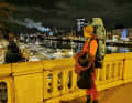 While most of the participants arrive by bus, we walk to the boarding point at bedtime with bag and baggage.