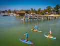 A short distance after the start in Seebruck, the tour offers a sweeping view over Lake Chiemsee as far as the Chiemgau Alps - then it's straight onto the river in the harbour.