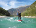 Christina Bauer from supsafety.de on her favourite river, the Soca.