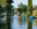 Canale Grande with a difference: lots of greenery and hardly any traffic. This is how to enjoy the charm of New Venice.