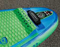 Kickpad at the rear of the Starboard: If you manage to place your foot here, your turns will be really tight. The wedge-shaped elevation is more than just for show and provides good grip.