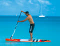 It is important to keep the blade close to the surface of the water and avoid large movements. Keeping the blade close to the water helps to maintain balance and to be able to quickly place it in the water for balance if necessary. Concentrate on keeping your board stable throughout the recovery phase...