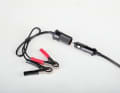 With the adapter supplied with Indiana, any pump with a plug for the cigarette lighter can also be connected directly to the car battery - good if there is no current flowing from the cigarette lighter without ignition.