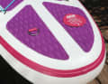 Large, split pads make it possible to fold the board lengthways.