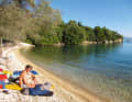 On the neighbouring island of Meganisi: you can hardly sleep closer to the water.