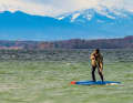 Extreme test: SUP editor-in-chief Stephan Gölnitz out and about in icy temperatures.