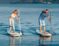 "The relaxing effect of the water is never lost," asserts Maurus. He loves taking a deep breath on the SUP.