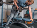 Dumbbell pull 2