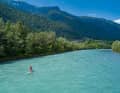 The Drau usually flows calmly and serenely here. This time, heavy rainfall and late snowmelt create waves and plenty of speed over the first few kilometres.