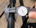 Measurement of the shaft diameter