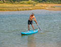 Push the paddle towards the tail at the end of the movement...