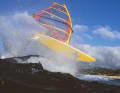 Josh Stone in Hookipa, Maui, Hawaii .