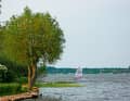No, it's not quite as lonely as it might appear in this picture. There is a lively surfing scene at the spots from Lake Schwerin to the Müritz.