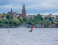 Windsurfen vor dem Dom von Roskilde