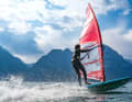 Taking a running start across the lake and then pulling into the jibe - that's classic freeriding - and sails like the GA Matrix are among the prototypes of these virtues.