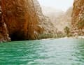 Water is in short supply - rain rarely falls in Oman. The water-bearing "wadis" are correspondingly precious