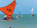 The tourist sailors in Cumbuco will probably not be able to glide despite the good wind.