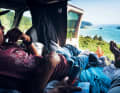 Travelling by van guarantees views that no hotel in the world can offer