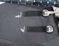 Some sails have two eyelets on the clew. The upper one is recommended for heavy, large surfers or for light winds (slightly tighter leech), the lower one for lighter people or strong winds.