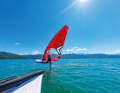 2.20 metres is a decent length for a foil board - but it requires less physical effort and riding technique to take off in light winds.