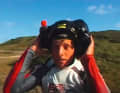 The home-made action cam gave Klaas Voget a solid bull neck.
