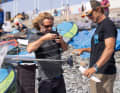 The foils are also checked - a complicated matter.