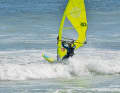 The aim when crossing waves is always to approach the wave as head-on as possible.