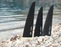 Carbon tuning: Carbon fins are thin, flex and twist in a defined way and are available in many variations. We have focussed on the fundamental difference.