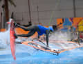 Windsurfing action in Hall 17