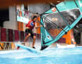 Julien Mas is one of the best freestylers in Europe - also on a leash indoors.