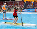 Action on the paddleboard