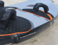 At the back, the loops are in a very sporty outer position.