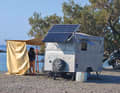 Wild camping is officially prohibited on Crete, but is sometimes tolerated in the low season.