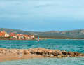In Bora, the best place to surf is Betina (spot 4) off the Murter peninsula - against a beautiful Mediterranean backdrop.