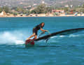 Alex Pepelasis is an absolute windsurfing freak. He is on the water every windy day and knows all the spots in the area inside out.