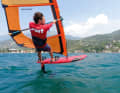 Das Starboard E-Type verlangt nach einem breiten Board - leider stand im Test nur das Severne-Brett zur Verfügung.