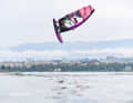 Yentel Caers in the airspace of Geneva.