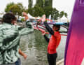 High five from the competition.