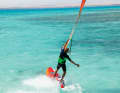 ... and can no longer reach the new boom side. surf tip: Initiate the handle change immediately after initiating the jibe!