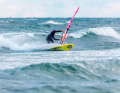 2. grip wide, push your knees forwards to carry a lot of speed into the bottom turn