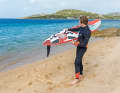 If your arms are too short, you can also hold the board by the front loop ...