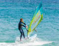 ...the sail tilts backwards...
