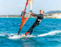 As soon as you have hooked yourself in, straighten your arms again and take the weight off them