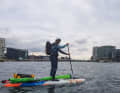 Paddling through Copenhagen.