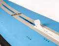 The folding centreboard can be folded in and out with the large knob using your foot while driving.