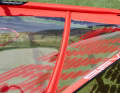 The areas around the batten pockets are suitably tensioned and crease-free