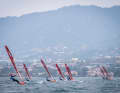 Four races in well over 20 knots were started on the first day.