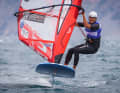 Leader after the first four gold races at the iQFoil European Championship: Sebastian Kördel